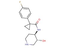 1-(4-fluorophenyl)-N-[rel-(3R,4R)-3-hydroxy-4-piperidinyl]cyclopropanecarboxamide hydrochloride