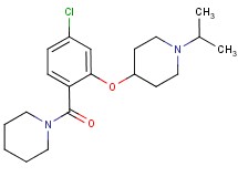 4-[5-chloro-2-(piperidin-1-ylcarbonyl)phenoxy]-1-isopropylpiperidine