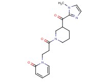 1-(3-{3-[(1-methyl-1H-imidazol-2-yl)carbonyl]-1-piperidinyl}-3-oxopropyl)-2(1H)-pyridinone