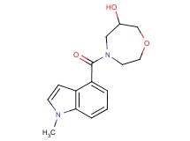 4-[(1-methyl-1H-indol-4-yl)carbonyl]-1,4-oxazepan-6-ol