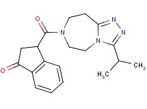 3-[(3-isopropyl-5,6,8,9-tetrahydro-7H-[1,2,4]triazolo[4,3-d][1,4]diazepin-7-yl)carbonyl]-1-indanone