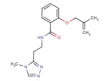 2-[(2-methylprop-2-en-1-yl)oxy]-N-[2-(4-methyl-4H-1,2,4-triazol-3-yl)ethyl]benzamide