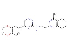 5-(3,4-dimethoxyphenyl)-N-[2-(4-methyl-5,6,7,8-tetrahydro-2-quinazolinyl)ethyl]-1,2,4-triazin-3-amine