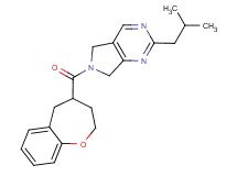 2-isobutyl-6-(2,3,4,5-tetrahydro-1-benzoxepin-4-ylcarbonyl)-6,7-dihydro-5H-pyrrolo[3,4-d]pyrimidine