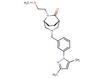 (1S*,5R*)-3-[3-(3,5-dimethyl-1H-pyrazol-1-yl)benzyl]-6-(2-methoxyethyl)-3,6-diazabicyclo[3.2.2]nonan-7-one