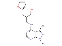 3-[(1,3-dimethyl-1H-pyrazolo[3,4-d]pyrimidin-4-yl)amino]-2-(2-furylmethyl)-1-propanol
