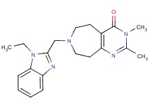 7-[(1-ethyl-1H-benzimidazol-2-yl)methyl]-2,3-dimethyl-3,5,6,7,8,9-hexahydro-4H-pyrimido[4,5-d]azepin-4-one