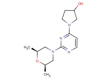 1-{2-[(2R*,6S*)-2,6-dimethylmorpholin-4-yl]pyrimidin-4-yl}pyrrolidin-3-ol
