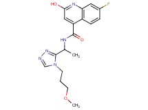 7-fluoro-2-hydroxy-N-{1-[4-(3-methoxypropyl)-4H-1,2,4-triazol-3-yl]ethyl}-4-quinolinecarboxamide