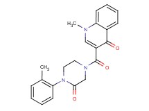1-methyl-3-{[4-(2-methylphenyl)-3-oxo-1-piperazinyl]carbonyl}-4(1H)-quinolinone
