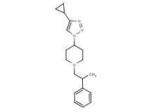 4-(4-cyclopropyl-1H-1,2,3-triazol-1-yl)-1-(2-phenylpropyl)piperidine