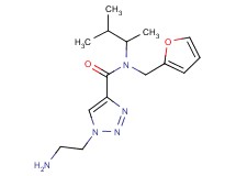 1-(2-aminoethyl)-N-(1,2-dimethylpropyl)-N-(2-furylmethyl)-1H-1,2,3-triazole-4-carboxamide hydrochloride