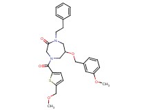 6-[(3-methoxybenzyl)oxy]-4-{[5-(methoxymethyl)-2-thienyl]carbonyl}-1-(2-phenylethyl)-1,4-diazepan-2-one
