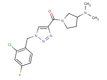 1-{[1-(2-chloro-4-fluorobenzyl)-1H-1,2,3-triazol-4-yl]carbonyl}-N,N-dimethyl-3-pyrrolidinamine