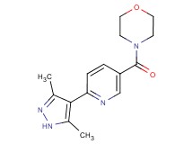 4-{[6-(3,5-dimethyl-1H-pyrazol-4-yl)pyridin-3-yl]carbonyl}morpholine