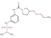 N-(3-{[(dimethylamino)sulfonyl]amino}phenyl)-3-(propoxymethyl)pyrrolidine-1-carboxamide