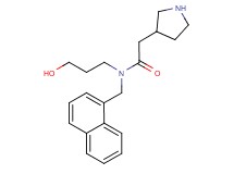 N-(3-hydroxypropyl)-N-(1-naphthylmethyl)-2-pyrrolidin-3-ylacetamide