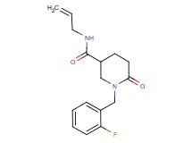 N-allyl-1-(2-fluorobenzyl)-6-oxo-3-piperidinecarboxamide