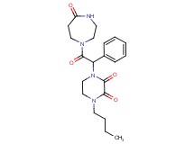 1-butyl-4-[2-oxo-2-(5-oxo-1,4-diazepan-1-yl)-1-phenylethyl]piperazine-2,3-dione