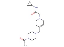 2-[4-[(4-acetylpiperazin-1-yl)methyl]-3,6-dihydropyridin-1(2H)-yl]-N-cyclopropylacetamide