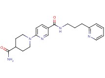 6-[4-(aminocarbonyl)-1-piperidinyl]-N-[3-(2-pyridinyl)propyl]nicotinamide