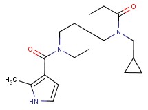 2-(cyclopropylmethyl)-9-[(2-methyl-1H-pyrrol-3-yl)carbonyl]-2,9-diazaspiro[5.5]undecan-3-one