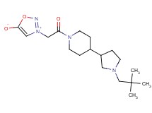 3-(2-{4-[1-(2,2-dimethylpropyl)-3-pyrrolidinyl]-1-piperidinyl}-2-oxoethyl)-1,2,3-oxadiazol-3-ium-5-olate