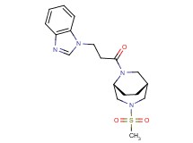 1-{3-[(1R*,5R*)-3-(methylsulfonyl)-3,6-diazabicyclo[3.2.2]non-6-yl]-3-oxopropyl}-1H-benzimidazole