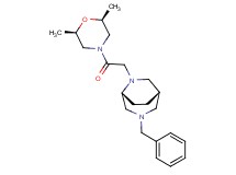 (1S*,5R*)-3-benzyl-6-{2-[(2R*,6S*)-2,6-dimethyl-4-morpholinyl]-2-oxoethyl}-3,6-diazabicyclo[3.2.2]nonane