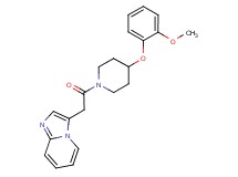3-{2-[4-(2-methoxyphenoxy)-1-piperidinyl]-2-oxoethyl}imidazo[1,2-a]pyridine