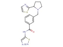 N-1,2,3-thiadiazol-5-yl-3-{[2-(1,3-thiazol-2-yl)pyrrolidin-1-yl]methyl}benzamide