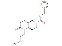 (4aS*,8aR*)-1-butyl-2-oxo-N-(2-thienylmethyl)octahydro-1,6-naphthyridine-6(2H)-carboxamide