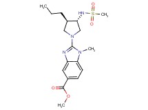 methyl 1-methyl-2-{(3S*,4R*)-3-[(methylsulfonyl)amino]-4-propyl-1-pyrrolidinyl}-1H-benzimidazole-5-carboxylate