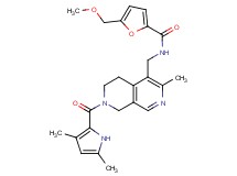 N-({7-[(3,5-dimethyl-1H-pyrrol-2-yl)carbonyl]-3-methyl-5,6,7,8-tetrahydro-2,7-naphthyridin-4-yl}methyl)-5-(methoxymethyl)-2-furamide
