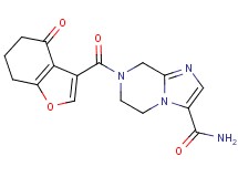 7-[(4-oxo-4,5,6,7-tetrahydro-1-benzofuran-3-yl)carbonyl]-5,6,7,8-tetrahydroimidazo[1,2-a]pyrazine-3-carboxamide