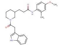 3-[1-(1H-indol-3-ylacetyl)-3-piperidinyl]-N-(4-methoxy-2-methylphenyl)propanamide