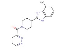 4-methyl-2-[1-(3-pyridazinylcarbonyl)-4-piperidinyl]-1H-benzimidazole