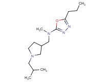 N-[(1-isobutylpyrrolidin-3-yl)methyl]-N-methyl-5-propyl-1,3,4-oxadiazol-2-amine