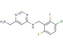 6-(aminomethyl)-N-(3-chloro-2,6-difluorobenzyl)-4-pyrimidinamine trifluoroacetate