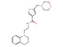 N-[2-(3,4-dihydroquinolin-1(2H)-yl)ethyl]-5-(morpholin-4-ylmethyl)-3-furamide