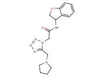 N-(2,3-dihydro-1-benzofuran-3-yl)-2-[5-(pyrrolidin-1-ylmethyl)-1H-tetrazol-1-yl]acetamide