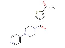 1-{4-[(4-pyridin-4-ylpiperazin-1-yl)carbonyl]-2-thienyl}ethanone