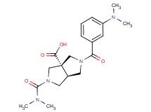 (3aS*,6aS*)-2-[3-(dimethylamino)benzoyl]-5-[(dimethylamino)carbonyl]hexahydropyrrolo[3,4-c]pyrrole-3a(1H)-carboxylic acid