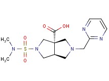 (3aS*,6aS*)-2-[(dimethylamino)sulfonyl]-5-(2-pyrimidinylmethyl)hexahydropyrrolo[3,4-c]pyrrole-3a(1H)-carboxylic acid