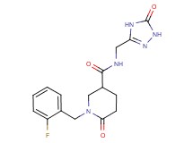 1-(2-fluorobenzyl)-6-oxo-N-[(5-oxo-4,5-dihydro-1H-1,2,4-triazol-3-yl)methyl]-3-piperidinecarboxamide