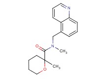 N,2-dimethyl-N-(5-quinolinylmethyl)tetrahydro-2H-pyran-2-carboxamide