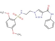 1-(2-{[(2,5-dimethoxyphenyl)sulfonyl]amino}ethyl)-N-phenyl-1H-1,2,3-triazole-4-carboxamide