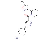 [cis-4-(4-{[2-(5-methylisoxazol-3-yl)piperidin-1-yl]carbonyl}-1H-1,2,3-triazol-1-yl)cyclohexyl]amine