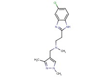 2-(5-chloro-1H-benzimidazol-2-yl)-N-[(1,3-dimethyl-1H-pyrazol-4-yl)methyl]-N-methylethanamine