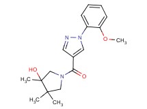 1-{[1-(2-methoxyphenyl)-1H-pyrazol-4-yl]carbonyl}-3,4,4-trimethylpyrrolidin-3-ol